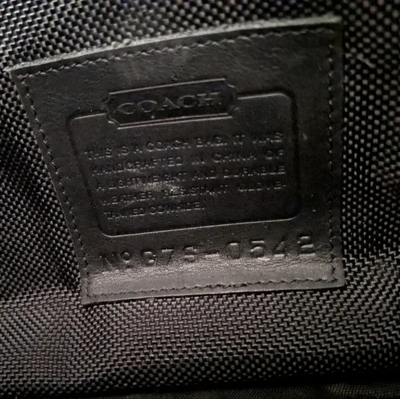 Coach Vintage 1997 G7S-0524 Black Leather Briefcase/Messenger Bag - Picture 14 of 14